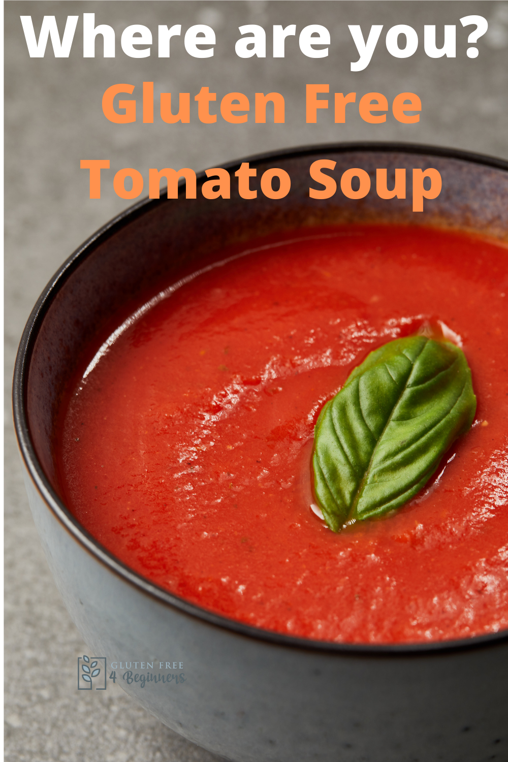 Gluten Free Tomato Soup – Where are you? - Gluten Free 4 Beginners